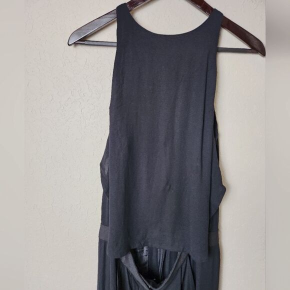A.L.C. Joanna Wool Silk Blend Jumpsuit Womens Black Size 4 - Picture 3 of 8